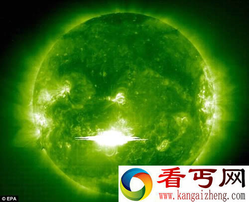 大火球!太阳上发生了一场X5.4 级耀斑爆发