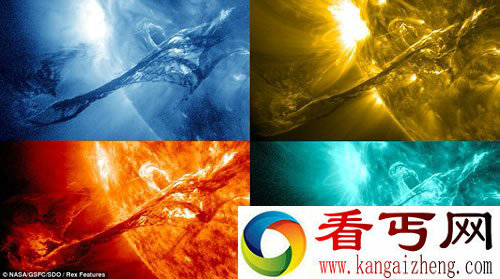 美国天文台拍到壮观的太阳耀斑和美丽的极光