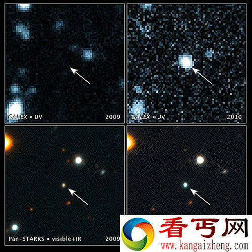 银河碎纸机 27亿光年外发现超大质量黑洞