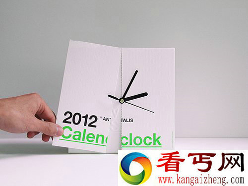 Calenclock 2012 是一个时钟和月历的结合设计