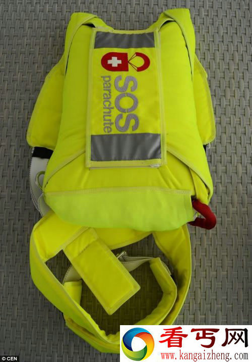 高层上班族们逃生工具 SOS降落伞