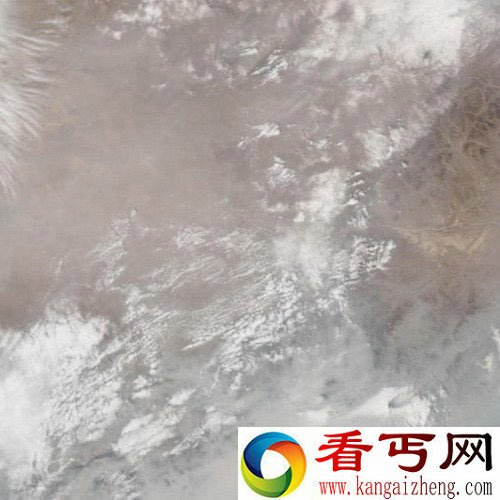 [图文]太空拍摄中国上空的灰色雾霾层