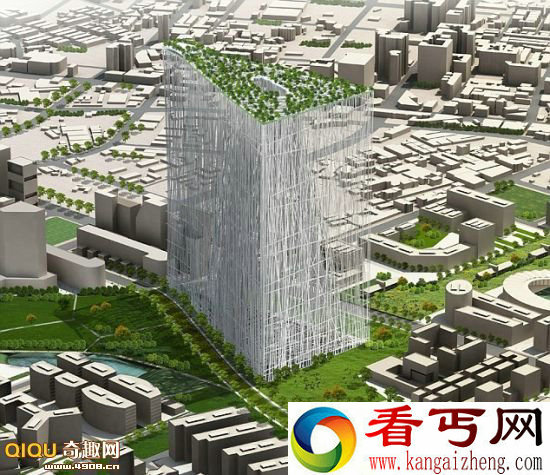 台湾计划建造超高层空中花园 台中台湾塔的效果图