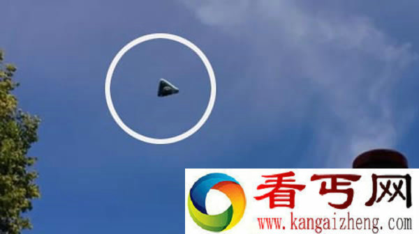 德国卡赛尔市上空出现神秘三角形UFO 拍得十分清晰