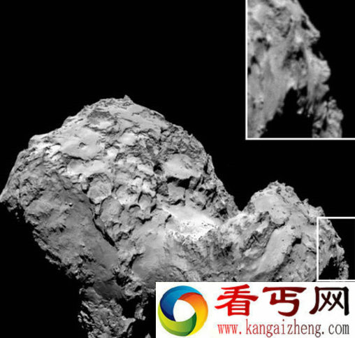 欧罗塞塔号近距离观测彗星 轮廓似人脸让太空迷们惊喜不已