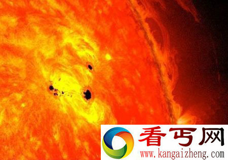 太阳出现的巨型黑子可以在48小时内超地球6倍