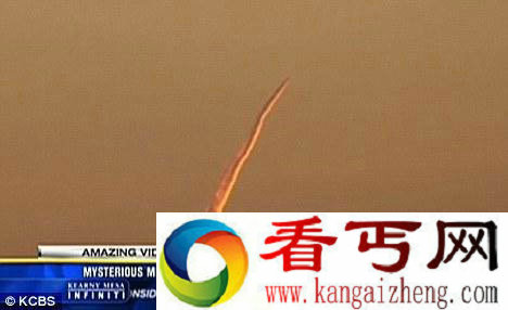 [图文]美国南加州海岸发现神秘火箭发射