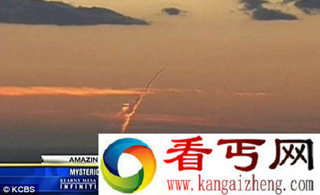 [图文]美国南加州海岸发现神秘火箭发射