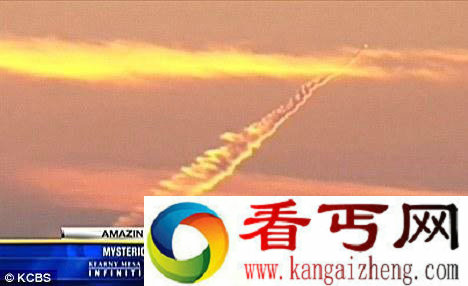 [图文]美国南加州海岸发现神秘火箭发射