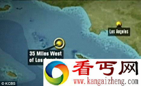 [图文]美国南加州海岸发现神秘火箭发射
