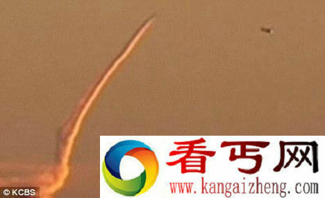 [图文]美国南加州海岸发现神秘火箭发射