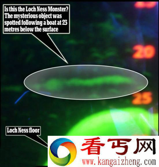 [图文]船长拍下尼斯湖怪声纳图像