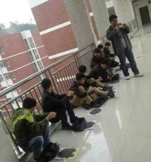 学生上课嗑瓜子 最牛老师买百斤嗑个够