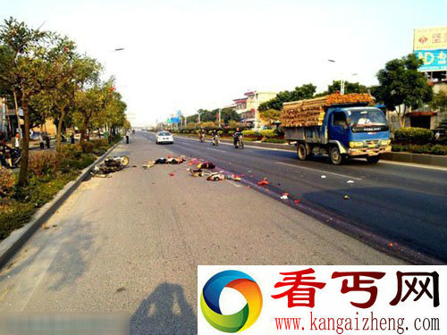 特大车祸致3人死亡 女子被压扁车轮底(组图)！