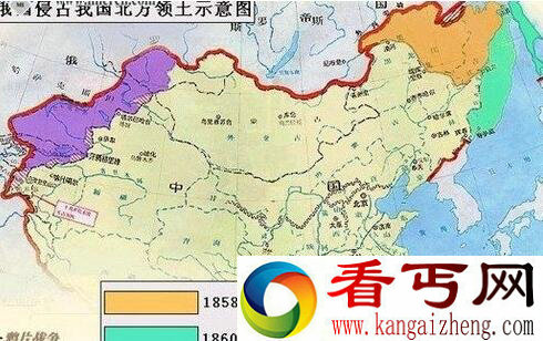 俄占中国领土地图 俄罗斯侵占中国多少领土
