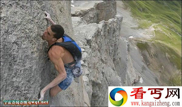 难以置信!美国登山者徒手爬上4000米高山后猛然跳下