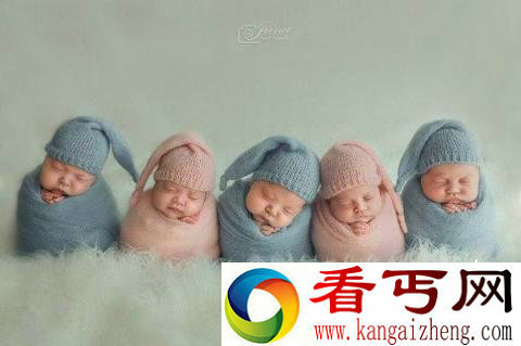 萌萌哒！乌克兰五胞胎婴儿写真走红网络