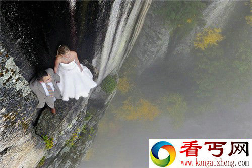 你敢不敢？在悬崖峭壁拍婚纱照