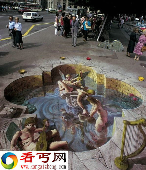 超逼真三维立体画 令人产生幻觉的效果