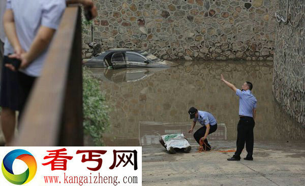 临潼暴雨淹桥洞 男子驾车驶入不幸被淹身亡