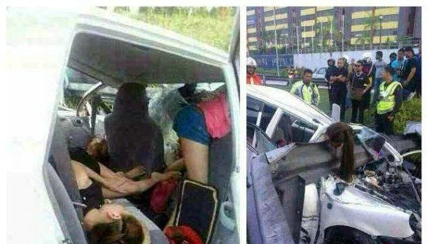 五名中国女孩惨死于马来西亚车祸