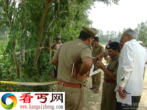 印度再发少女遭强奸被杀悬挂树上惨案(案发现场组图)