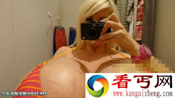 世界最大假胸  拥有32Z 36斤巨乳视频女郎