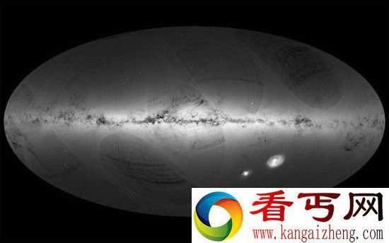 ESA公布最精确银河系地图 记录恒星超10亿颗