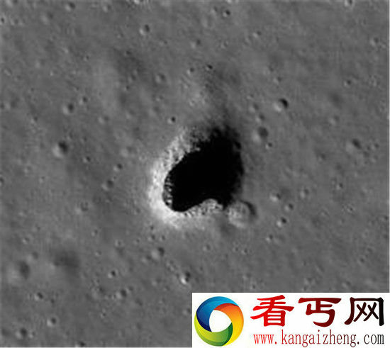 NASA发现月球神秘坑洞曝光外星人 震惊!