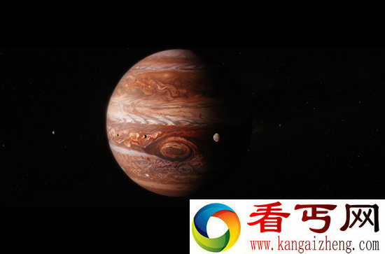 木星直观有多大 NASA木星与木卫一直观对比