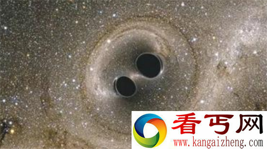 引力波与双黑洞 曝引力波源头两黑洞高清图