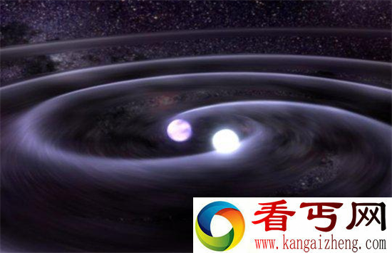 引力波与双黑洞 曝引力波源头两黑洞高清图