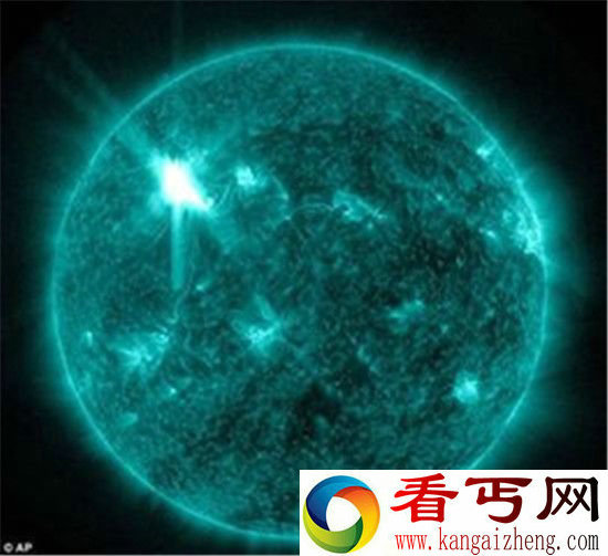 NASA发现太阳黑子爆发 地球面临危机