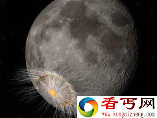 NASA公布月球六张绝密照片 陨石撞击月球瞬间
