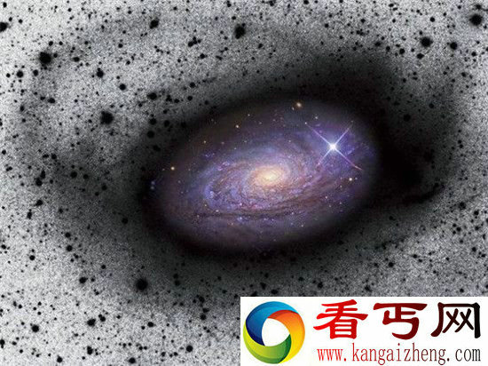 壮观螺旋星系!吞噬邻近矮星系不断壮大
