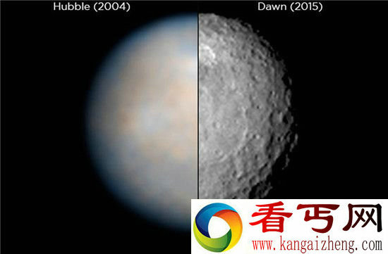 谷神星发现了白色亮斑可能存在水!