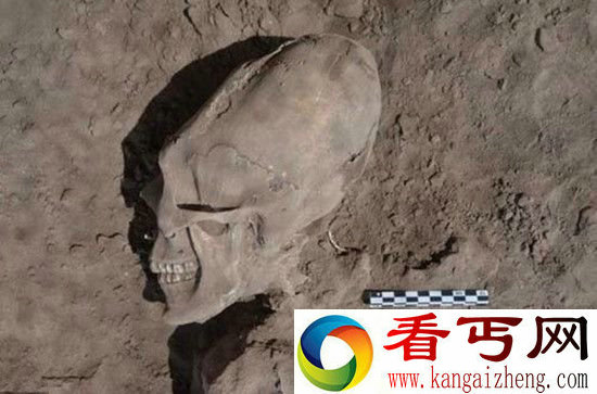 考古学家在墨西哥发现畸形头骨 疑似外星人