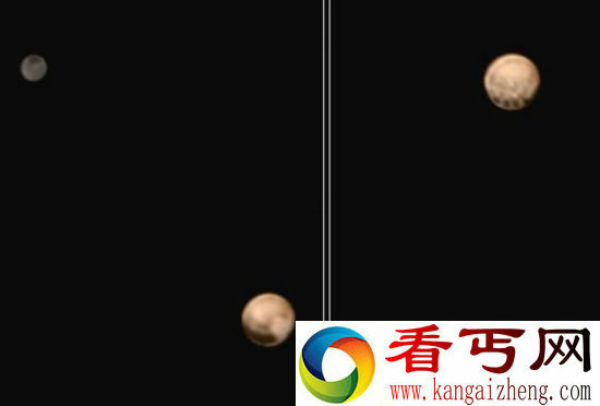 NASA冥王星神秘斑点整齐排列赤道上空