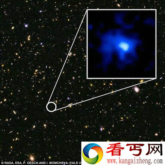 美天文学家发现 131亿年前古老星系