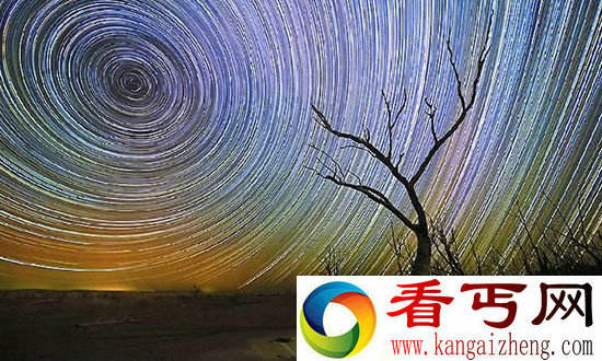 唯美太空斗转星移般的绚丽唯美星空