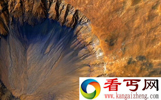 火星奇特陨石坑新发现 巨型水冰层埋藏地下