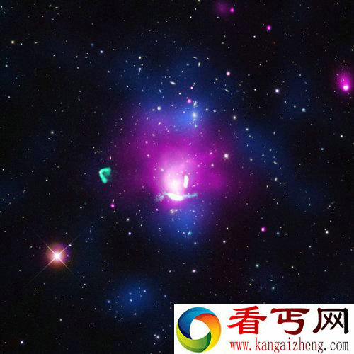 宇宙星系团的绝美碰撞 唤醒神奇射电凤凰