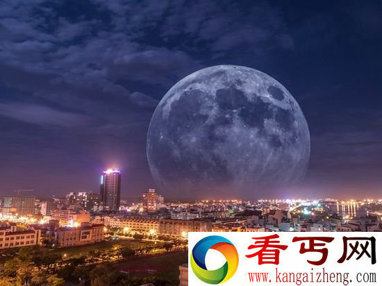 中秋节上演罕见天文奇观 超级月亮撞上天狗食月