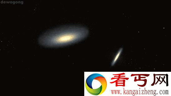 银河系星系碰撞 据碰撞地点仅有3000万光年距离