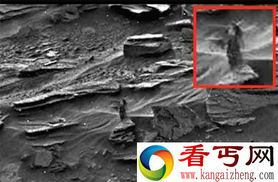 NASA好奇号回传照片 惊现长发露胸“女外星人”