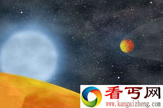 宇宙探索太阳系外行星围绕红巨星正在运转