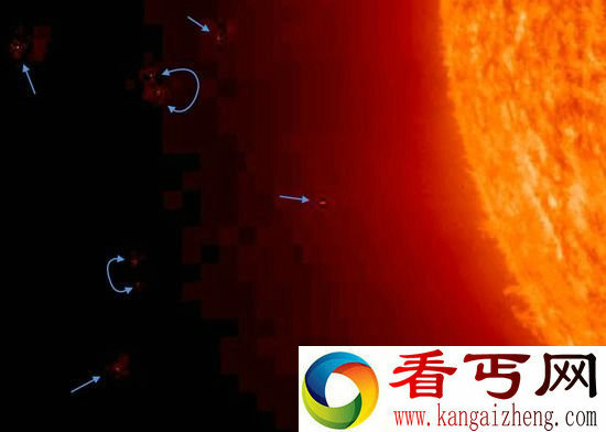 NASA拍下惊人一幕太阳附近惊现巨型不明飞行物