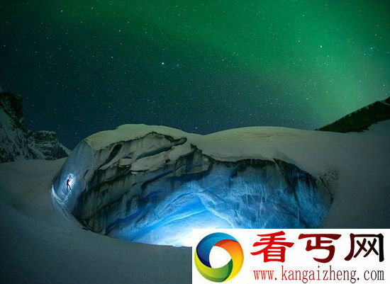 加拿大冰川夜景 美如梦幻