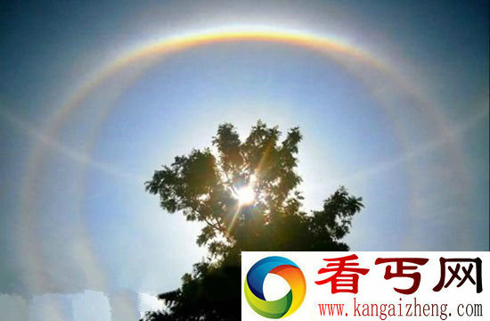 多地现日晕奇观 这么美而罕见的画面你见过吗?