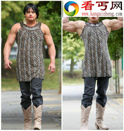 英女子注射类固醇变肌肉男
